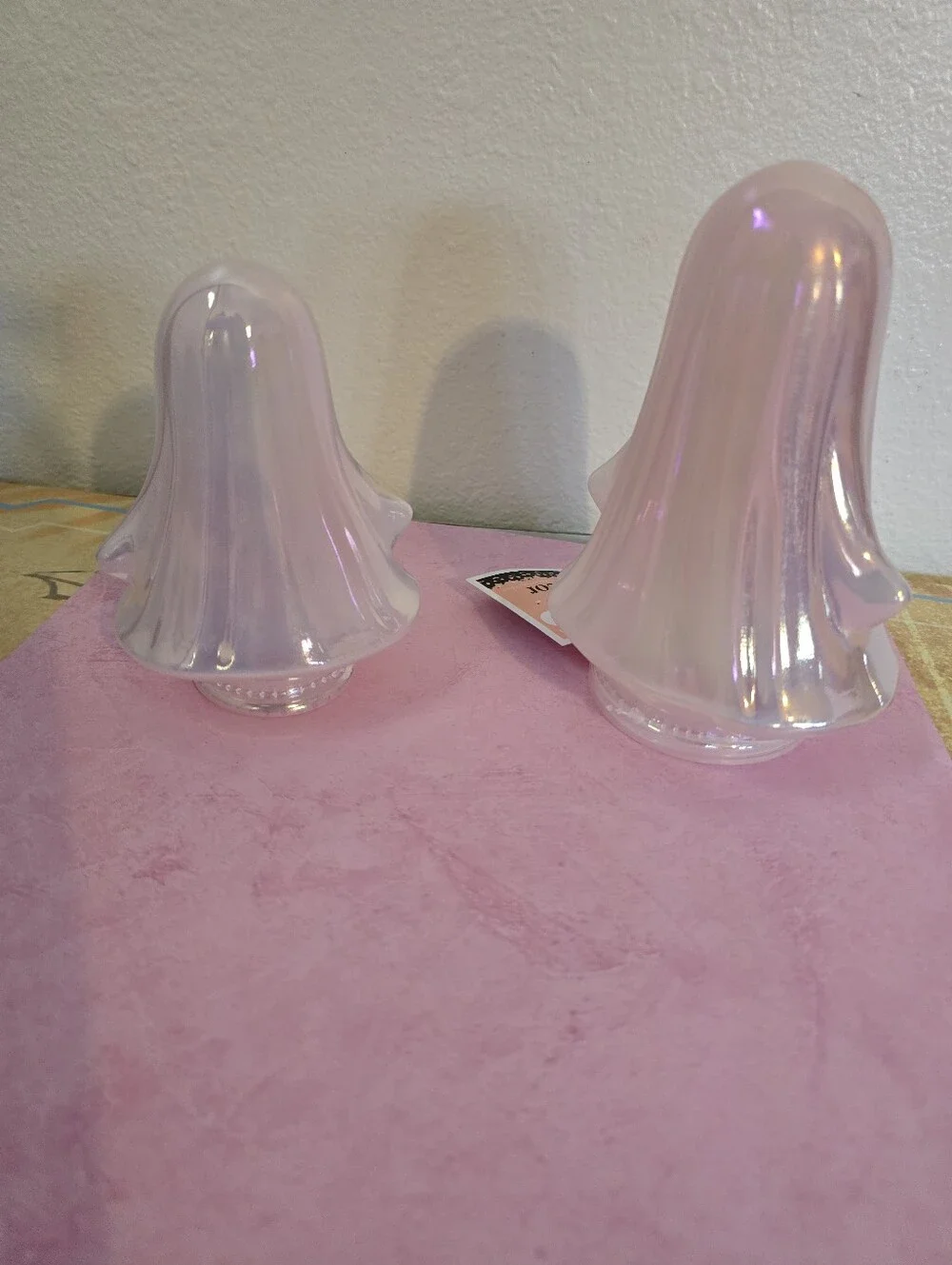 Iridescent Pink Ghost Halloween Table Decor Set - Home Party Supplies